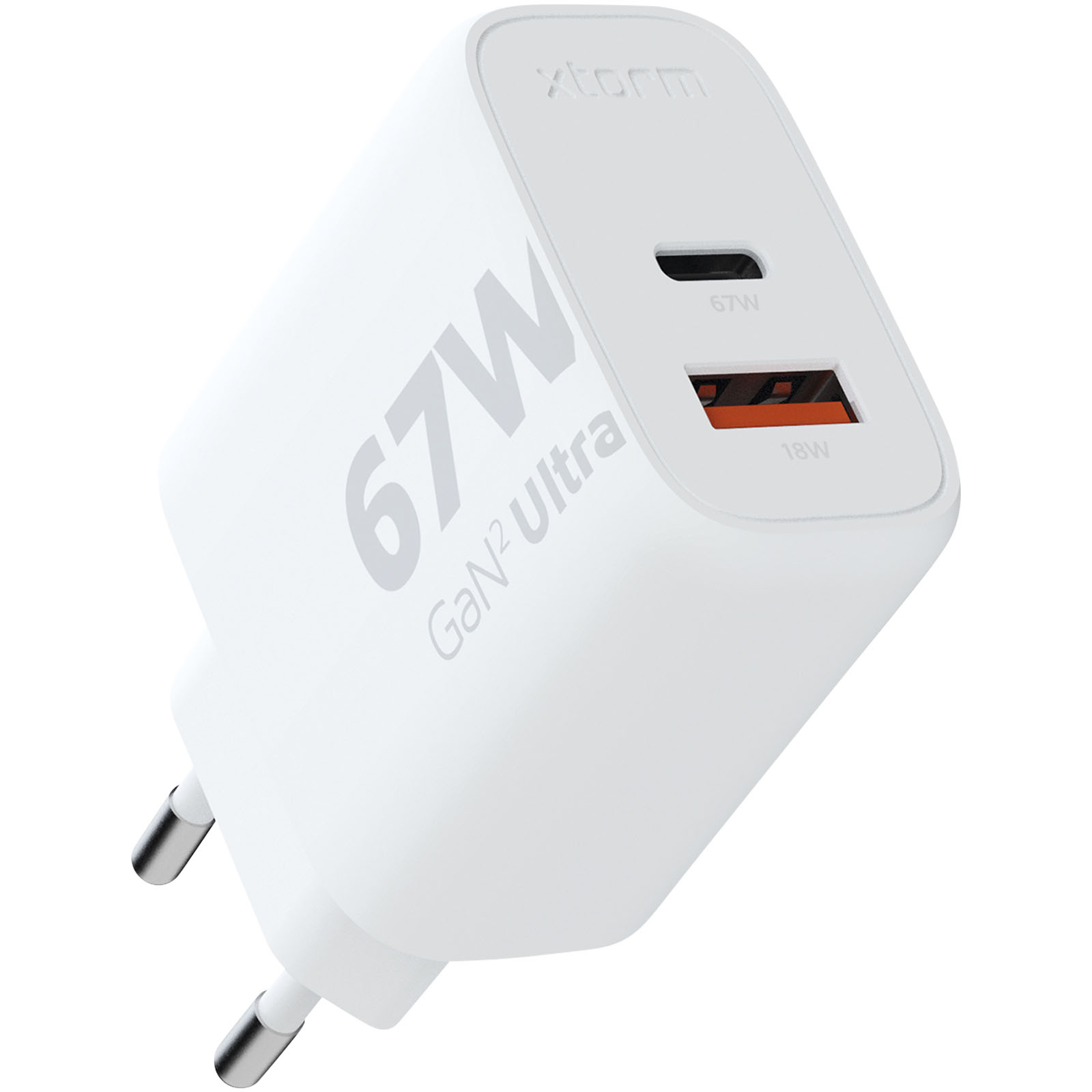 Xtorm XEC067 GaN² Ultra wandoplader 67 W bedrukken met logo