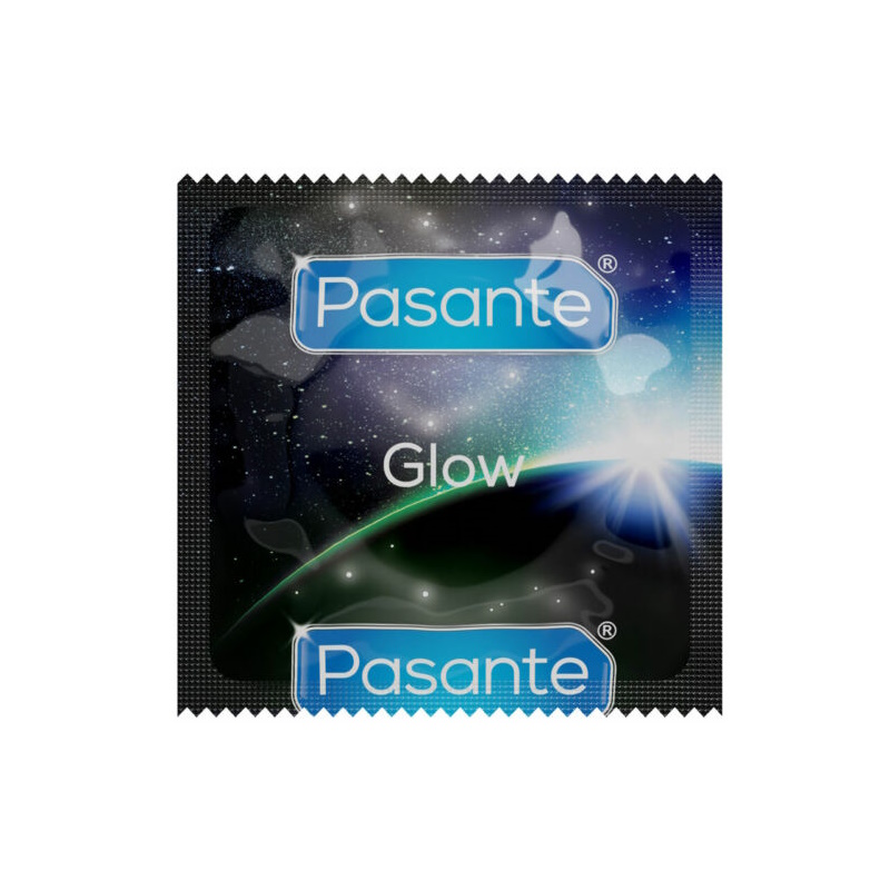 Pasante Glow condooms in pocket bedrukken met logo