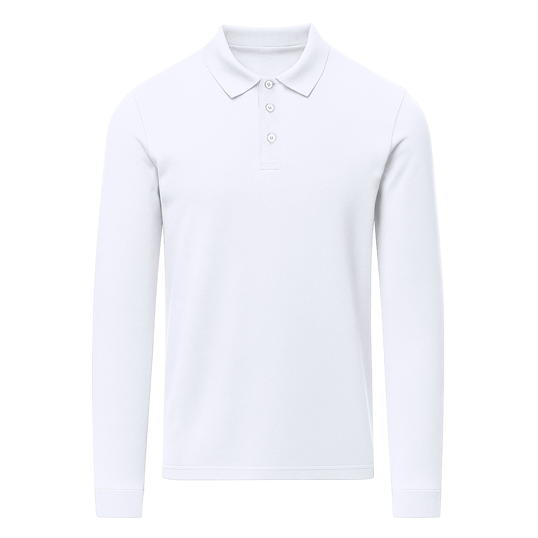 Volwassene Wit Polo Shirt Charlot bedrukken met logo