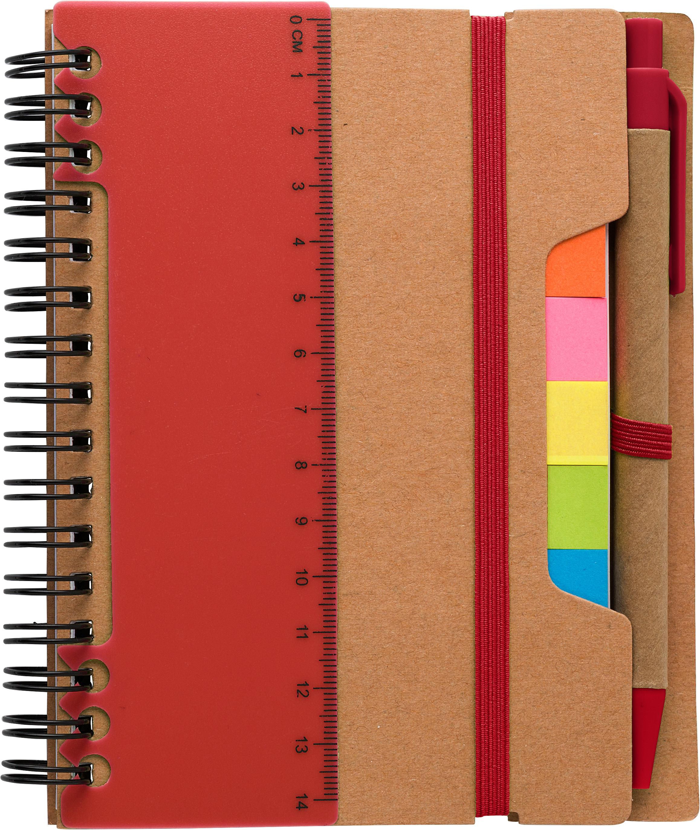 Recycled papieren notitieboek Angela bedrukken met logo