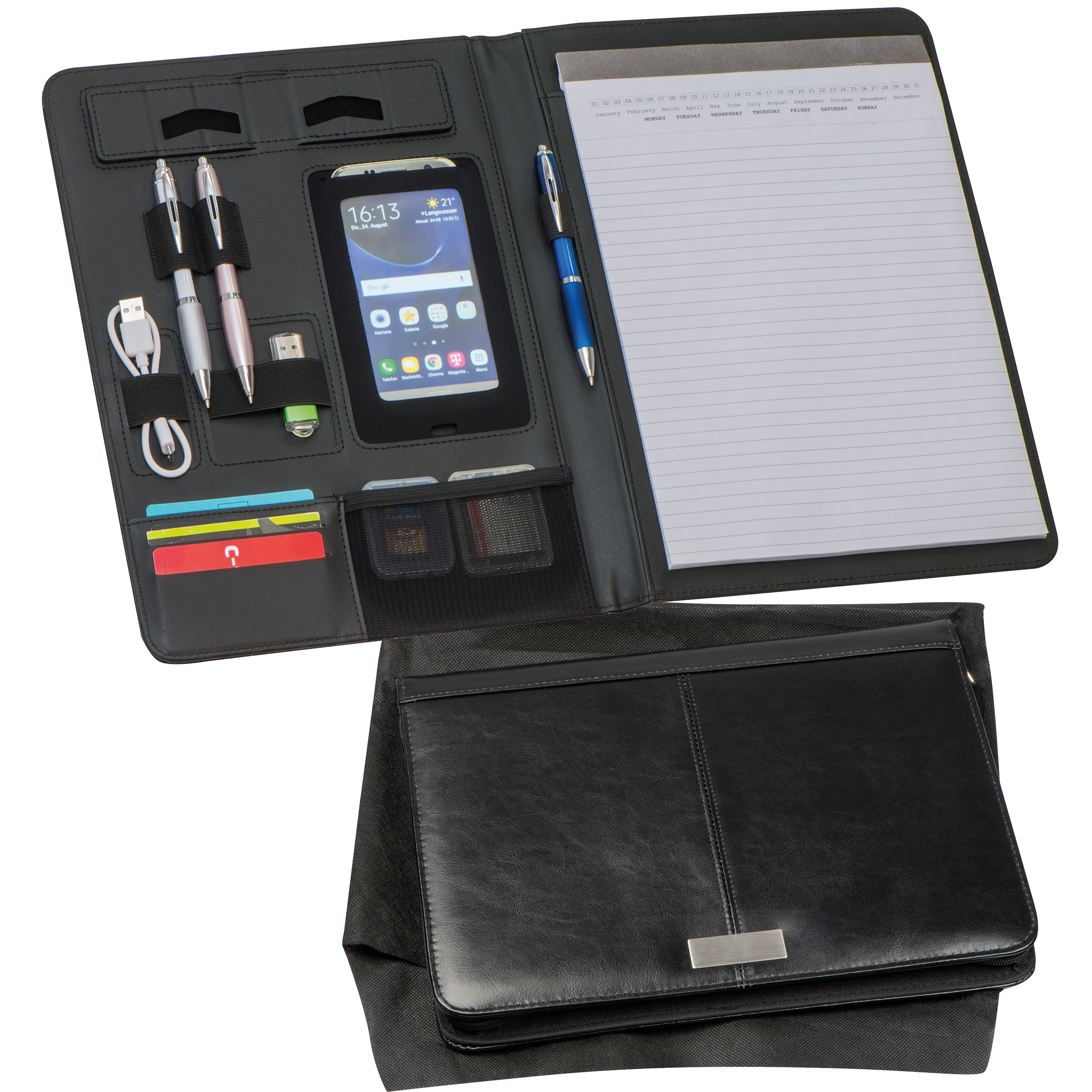 Schrijfmap DIN A4 bedrukken met logo