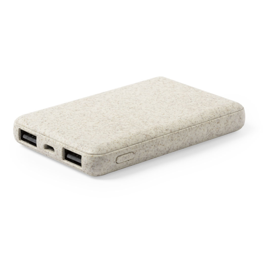 WheatStraw 5.000 mAh powerbank bedrukken met logo