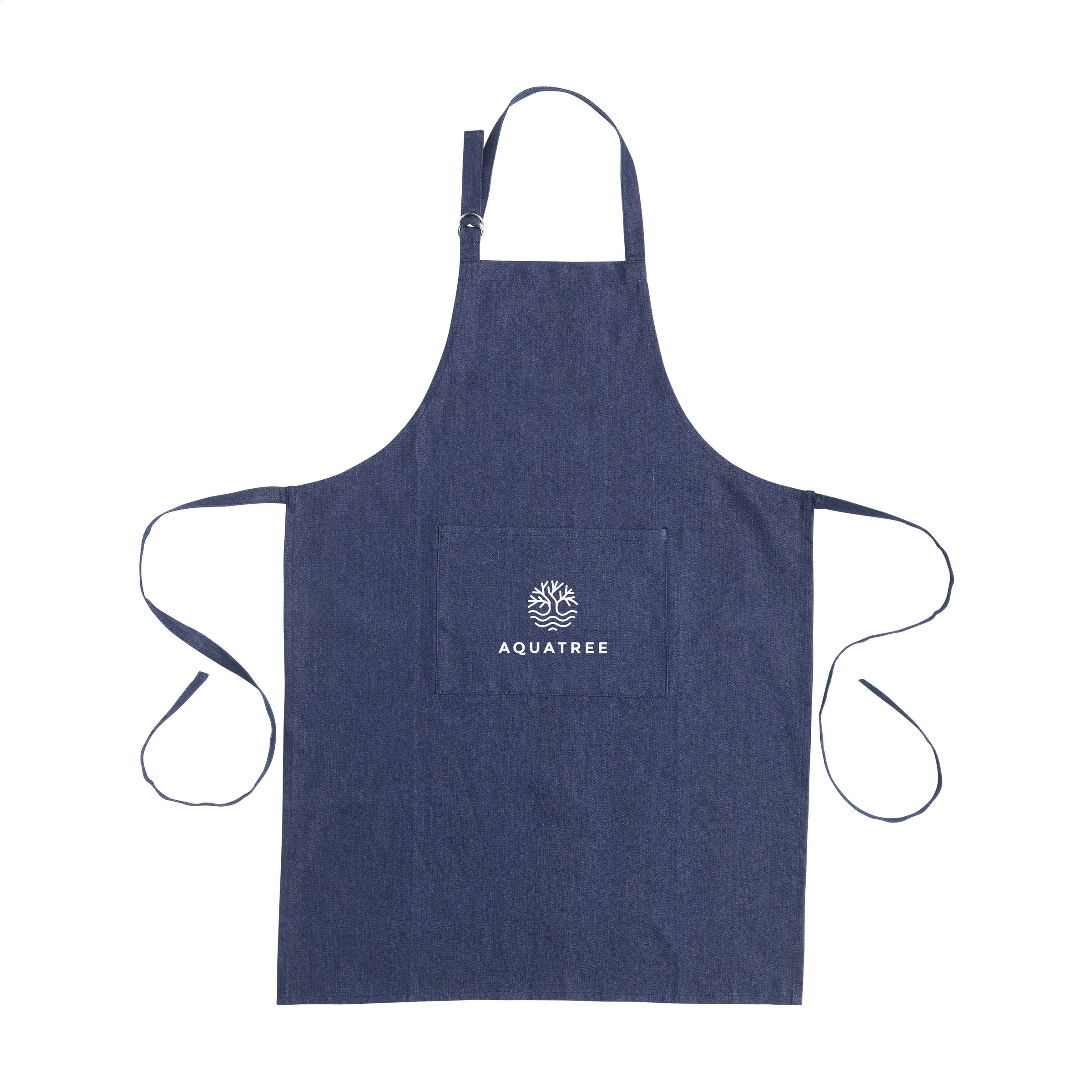 Apron GRS Recycled Denim (220 g/m²) schort bedrukken met logo