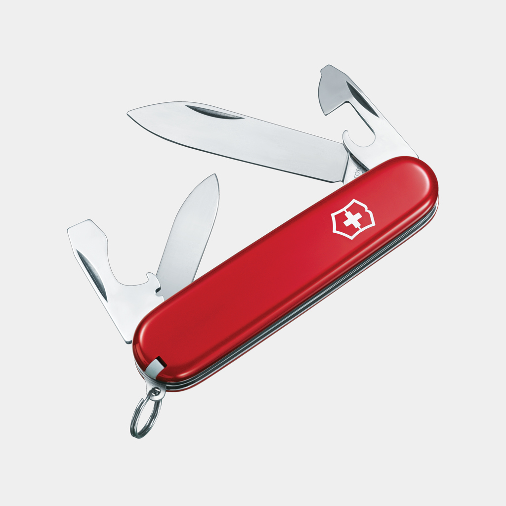 VICTORINOX Pocket Knife Swiss Army Recruit 10 functies bedrukken met logo