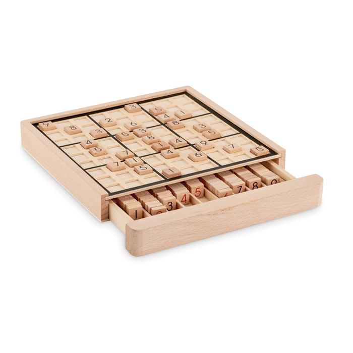 Houten Sudoku Bordspel Aston  bedrukken met logo