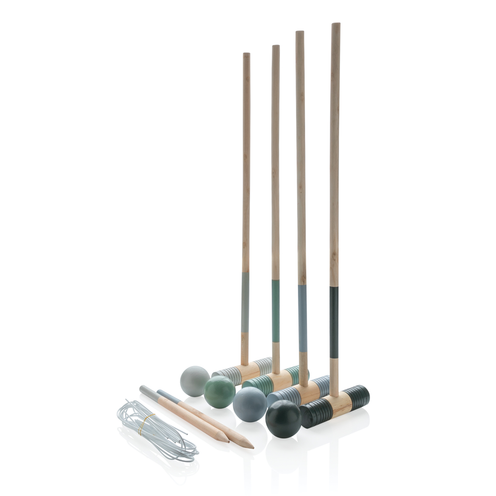 Mali Houten croquet set bedrukken met logo