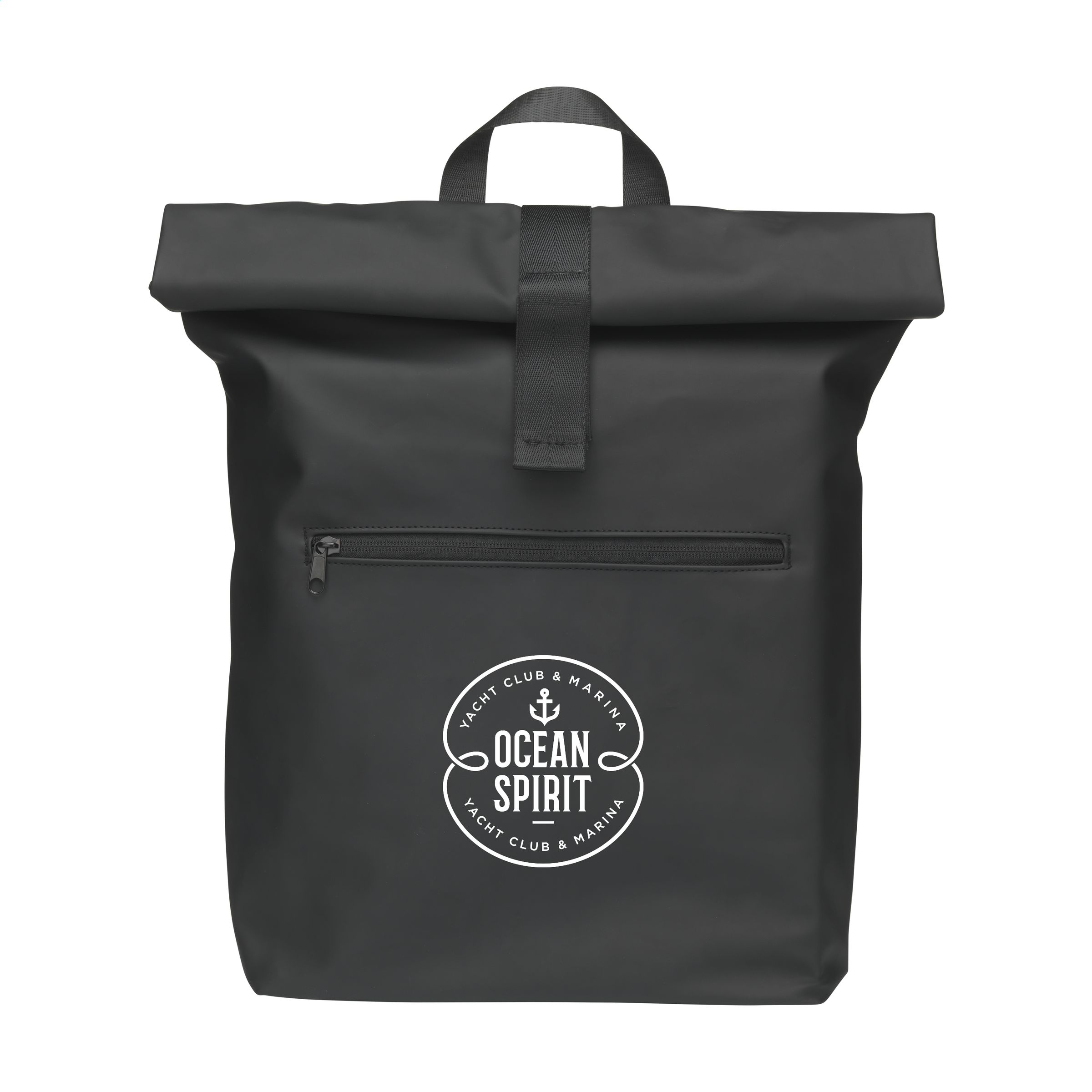 Lennon Roll-Top Recycled PU Backpack rugzak bedrukken met logo