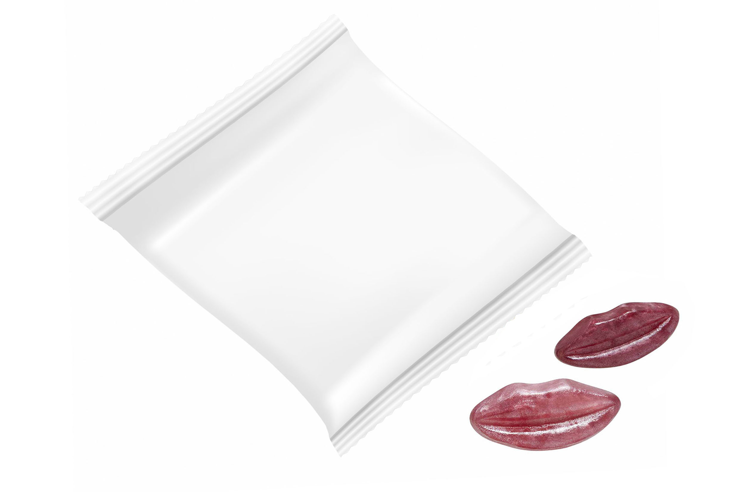 Vruchtengummies mondjes bedrukken met logo