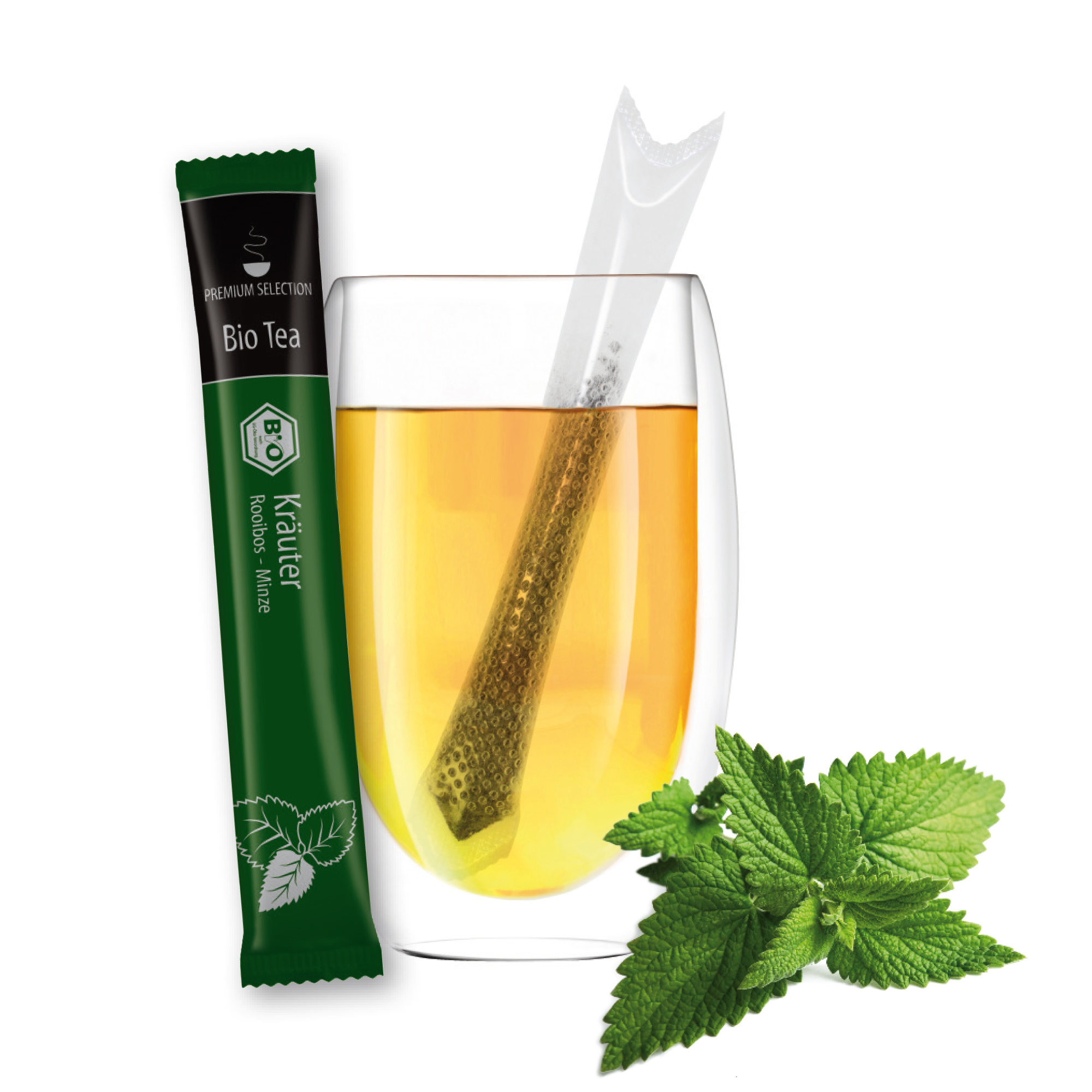 Organische TeaStick - premium selectie bedrukken met logo