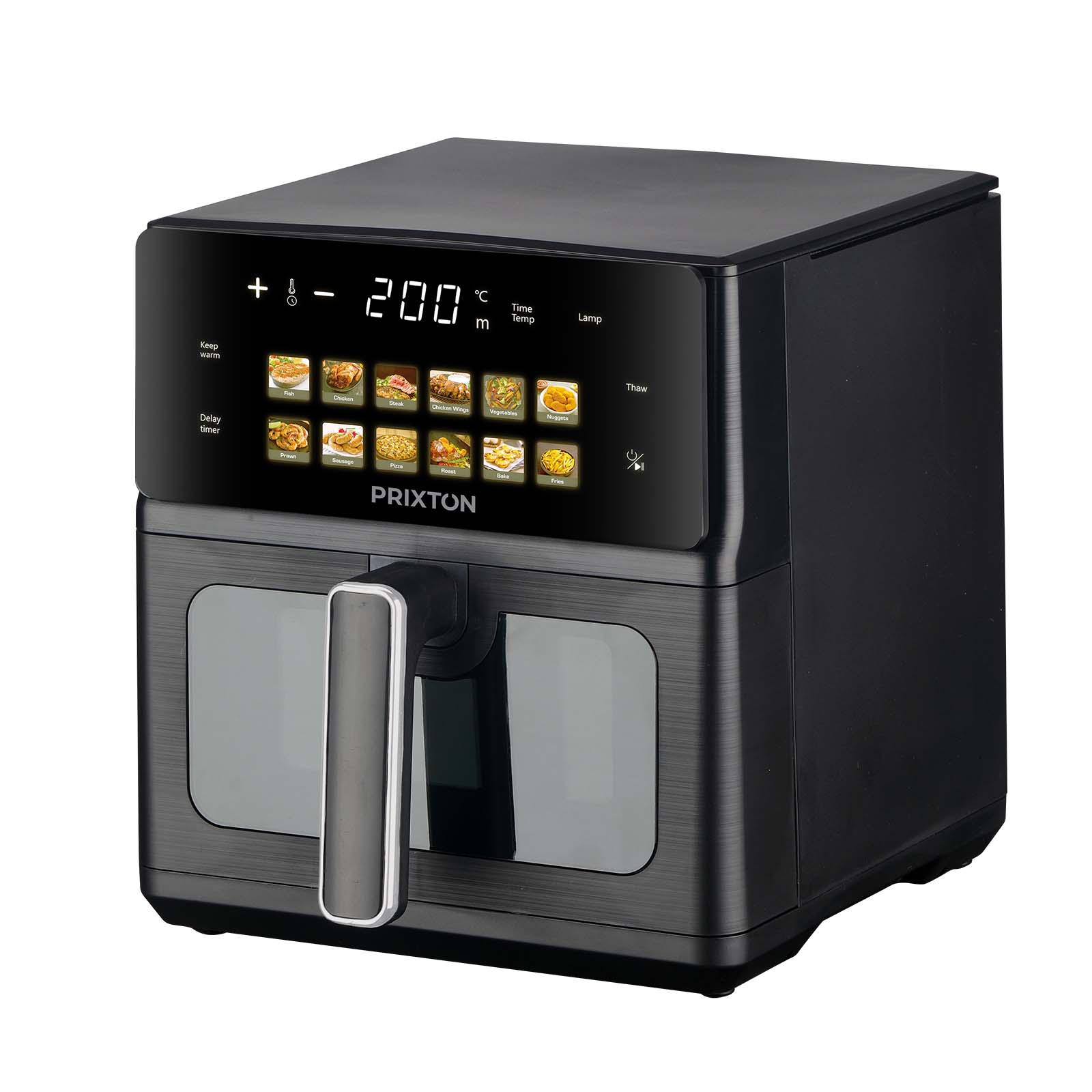 Prixton Cook Organics 6L air fryer met dubbele verwarming bedrukken met logo