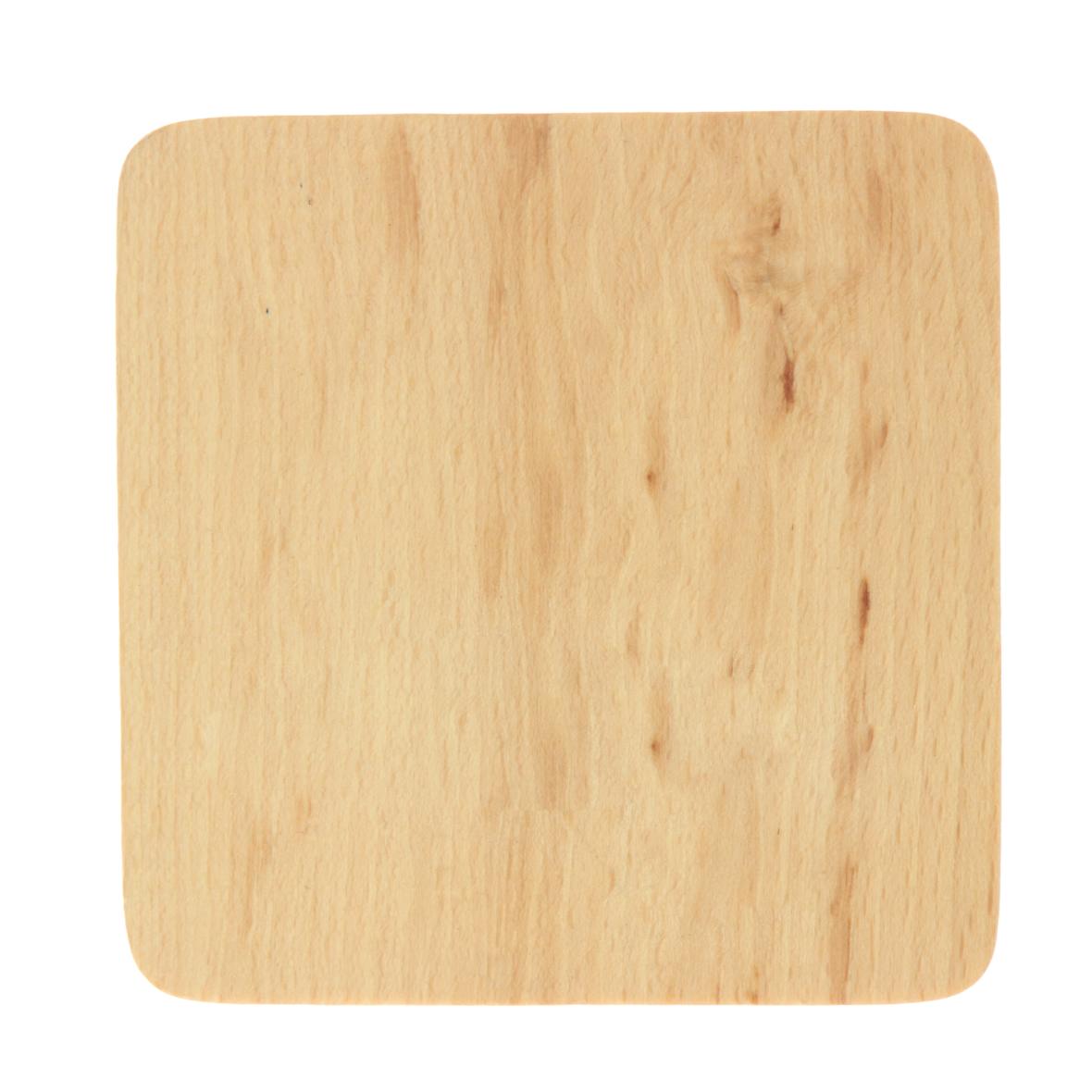 Woody Onderzetter Vierkant bedrukken met logo