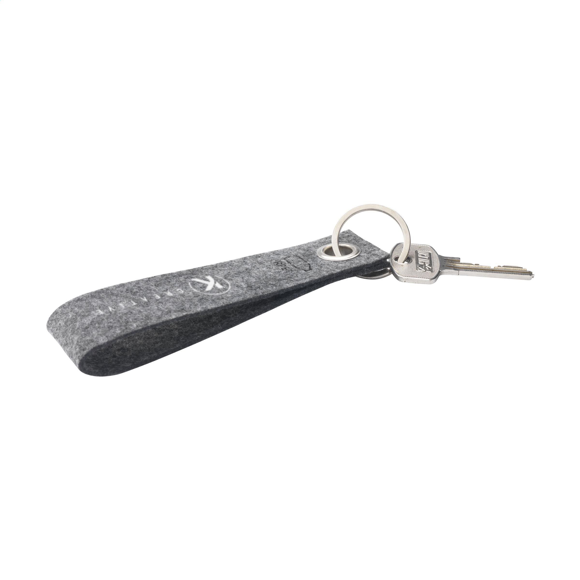 RPET Felt Keyring sleutelhanger bedrukken met logo