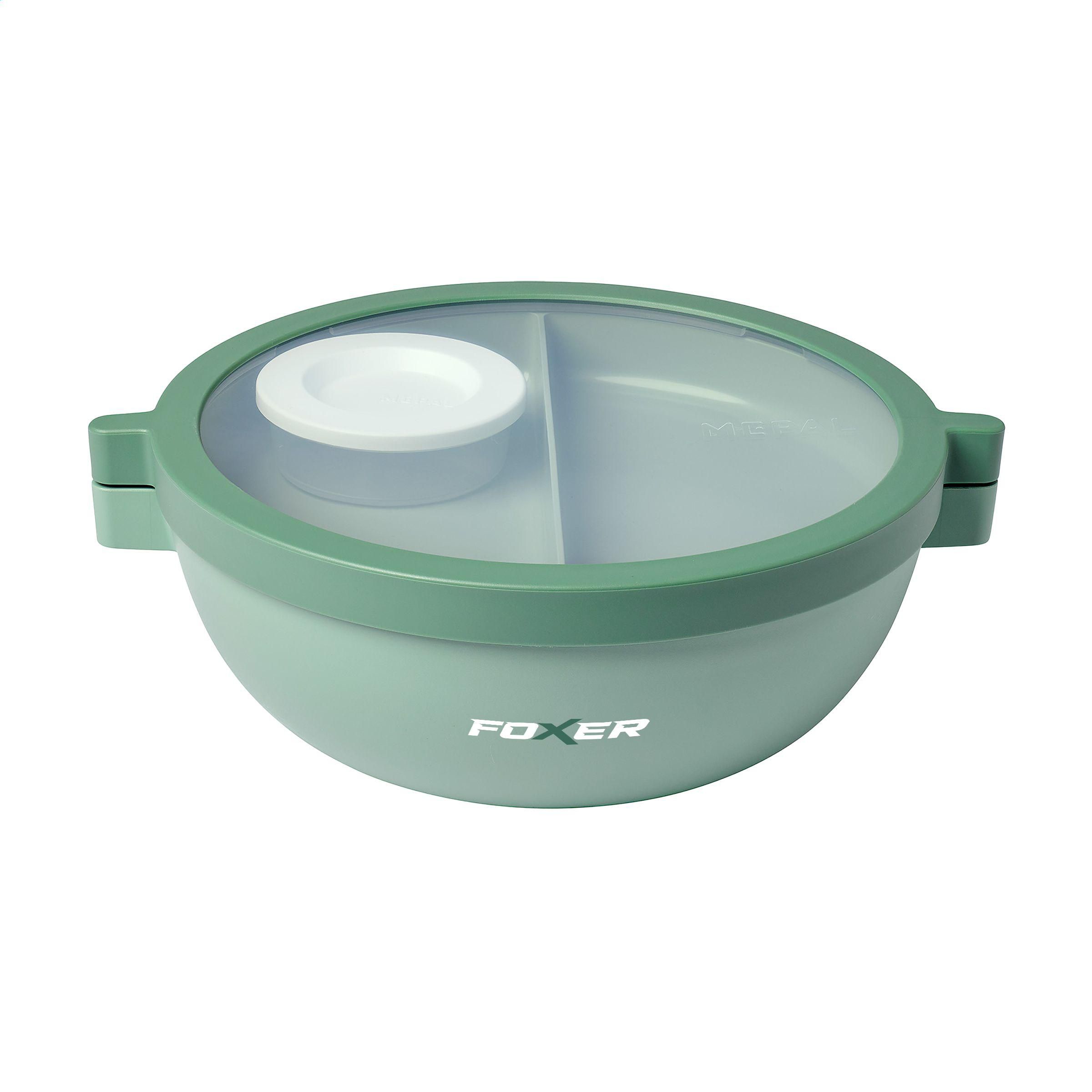 Mepal Basic Bento Lunchbowl Vita 1,5 L bedrukken met logo