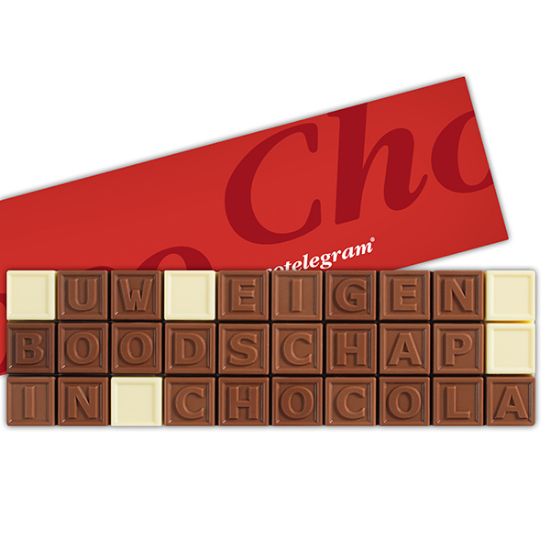 Chocotelegram® 30 Geschenkdoos bedrukken met logo