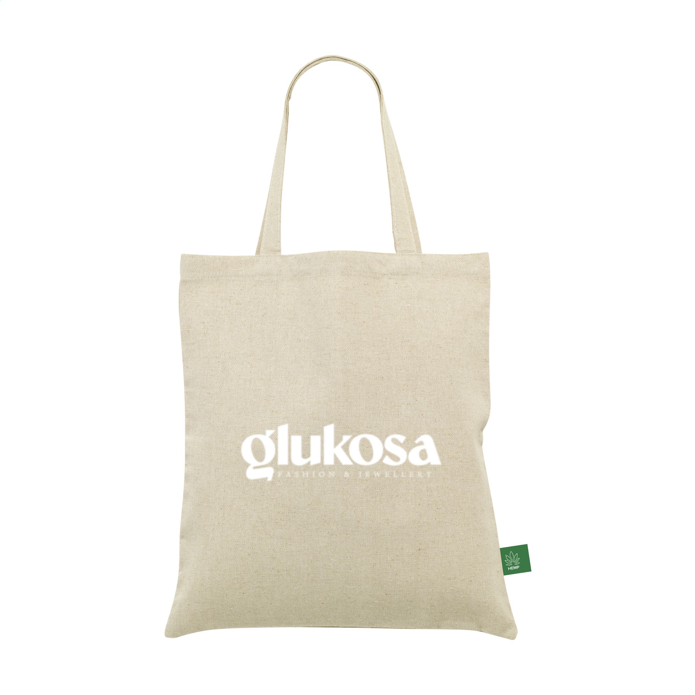 Hemp Tote Bag winkeltas bedrukken met logo