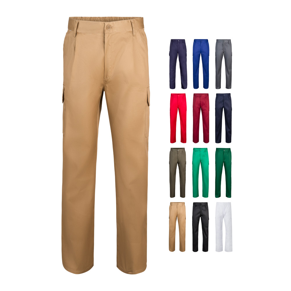 VL MABON. Multi-pocket keperstof broek (200g/m²), van katoen (35%) en polyester (65%) bedrukken met logo