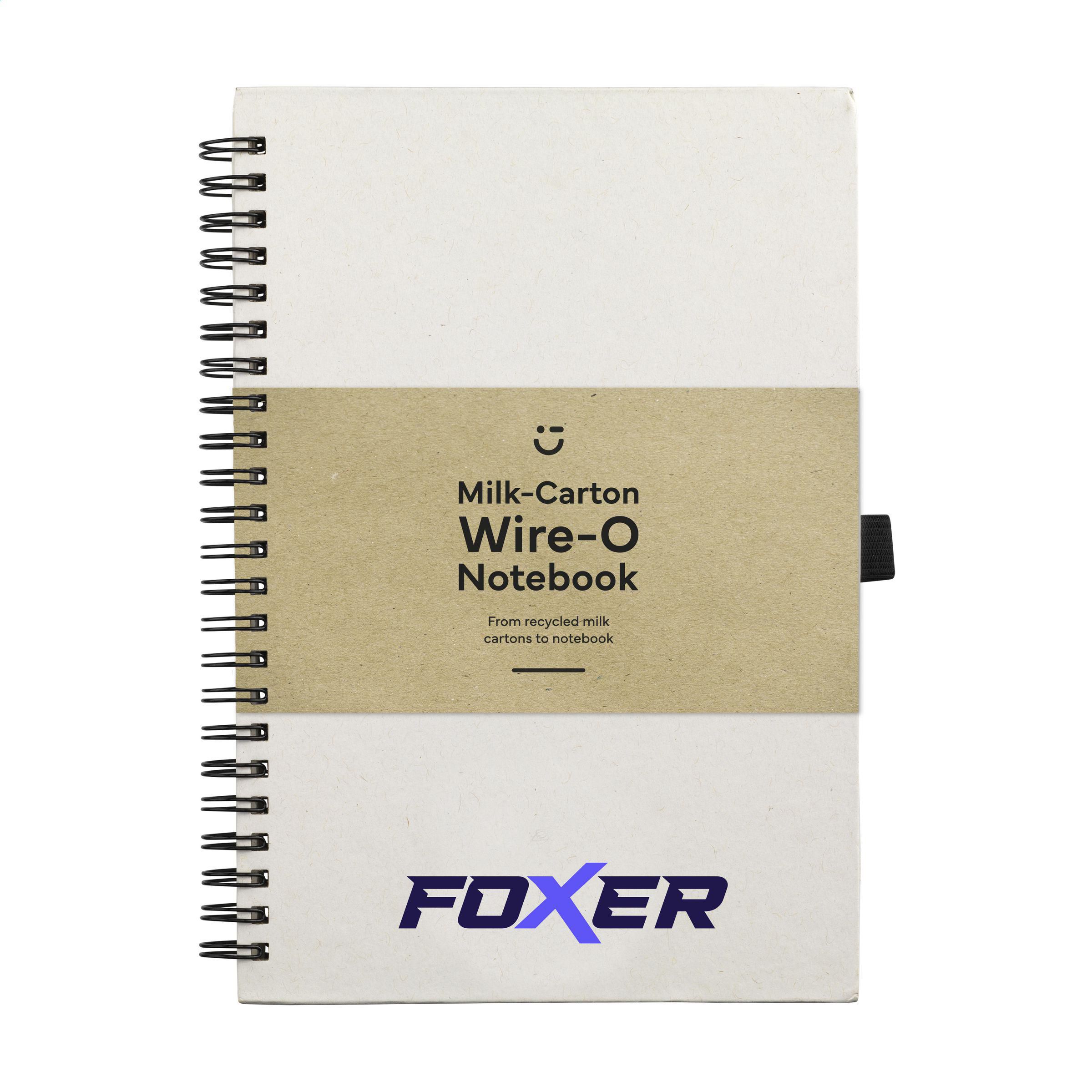 Milk-Carton Wire-O Notebook A5 notitieboek bedrukken met logo