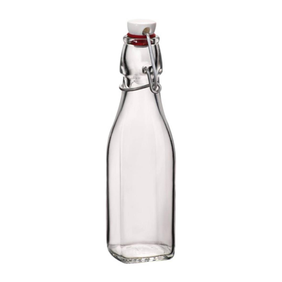 Beugelfles Vierkant Swing 0,25 liter bedrukken met logo
