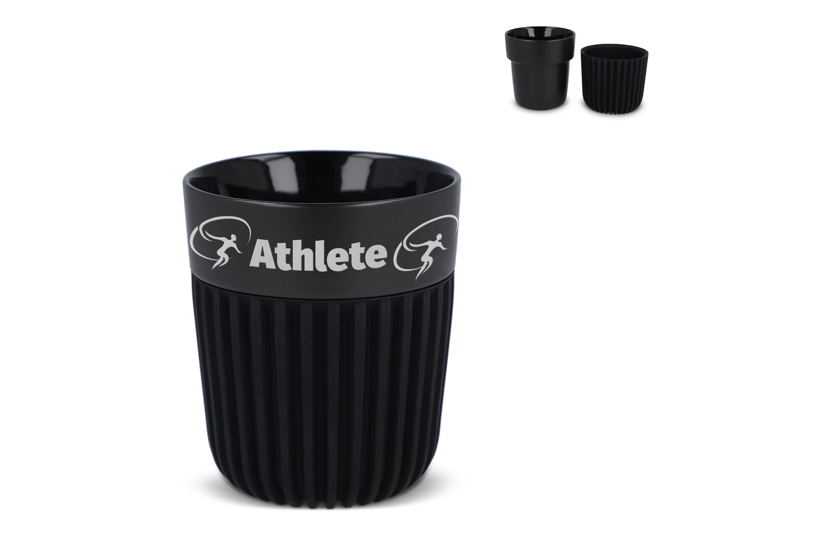 InSideOut All Black Premium Mug Fjord 280ml bedrukken met logo