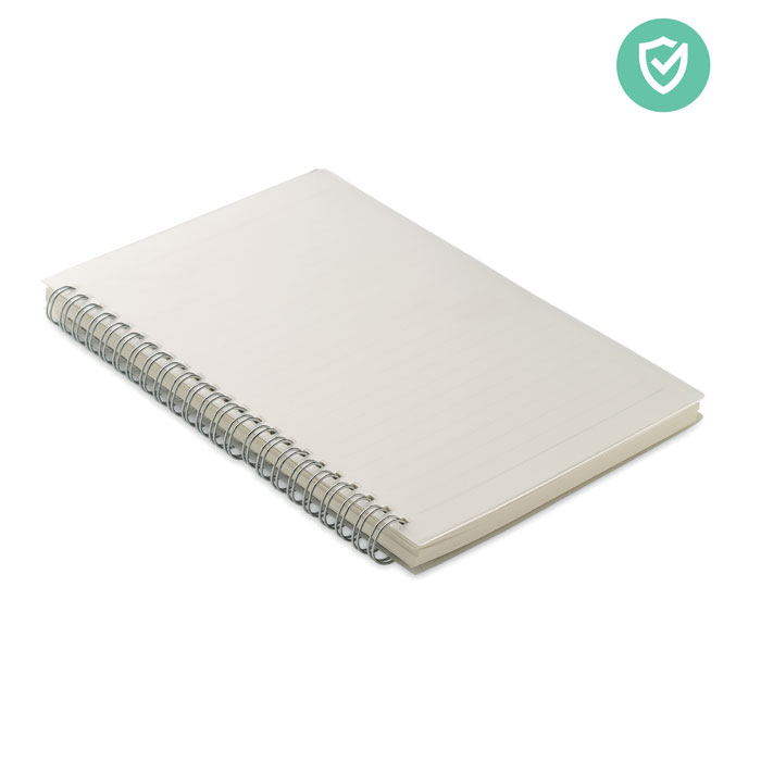 Antibacterieel A5 ringband notitieboek bedrukken met logo