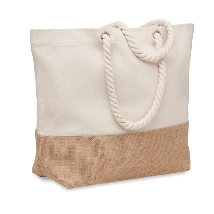 Canvas strandtas Gornal (280 gr/m²) bedrukken met logo