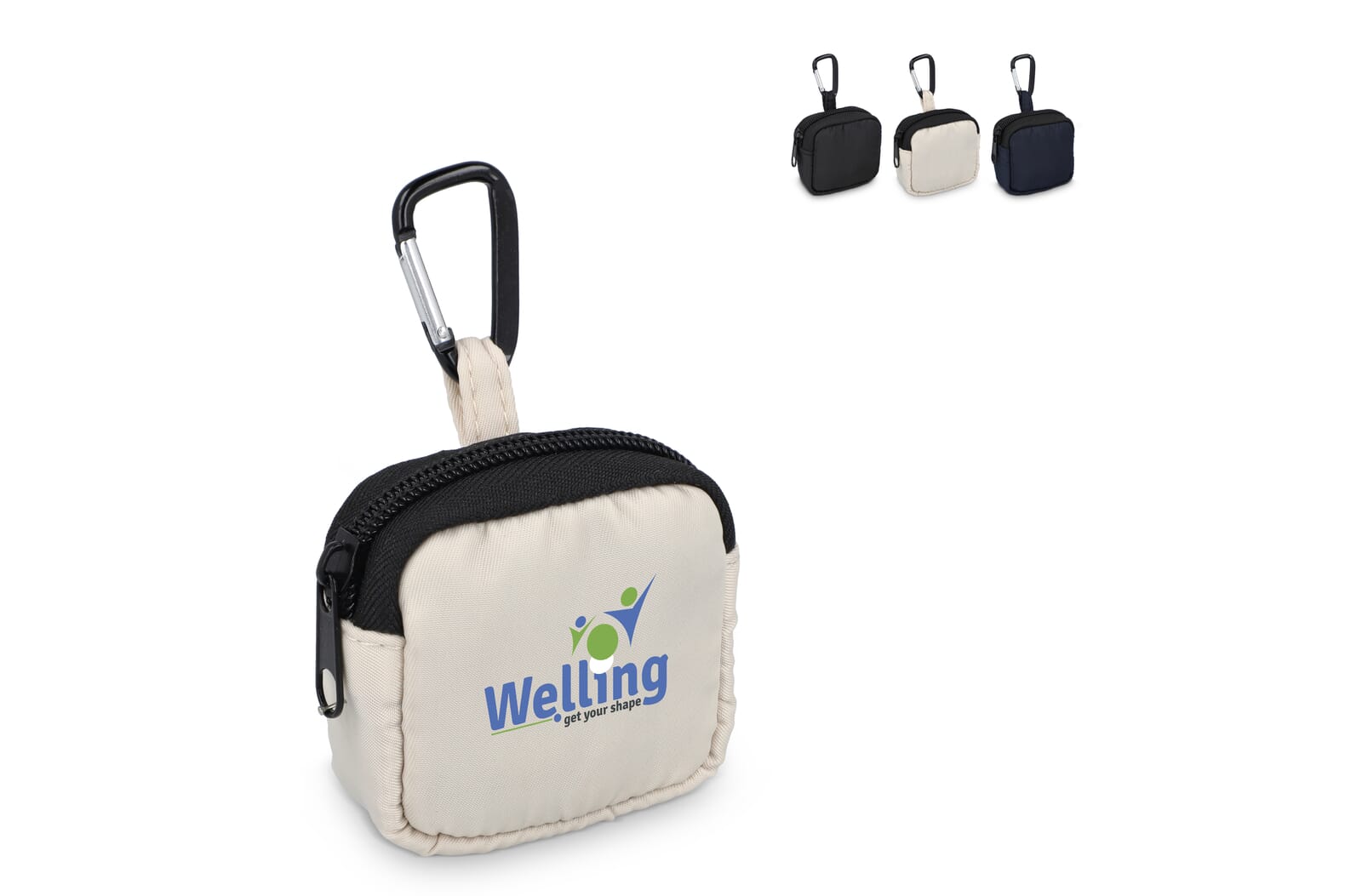 Nylon Earphones Pouch 6.5 x 6 cm bedrukken met logo