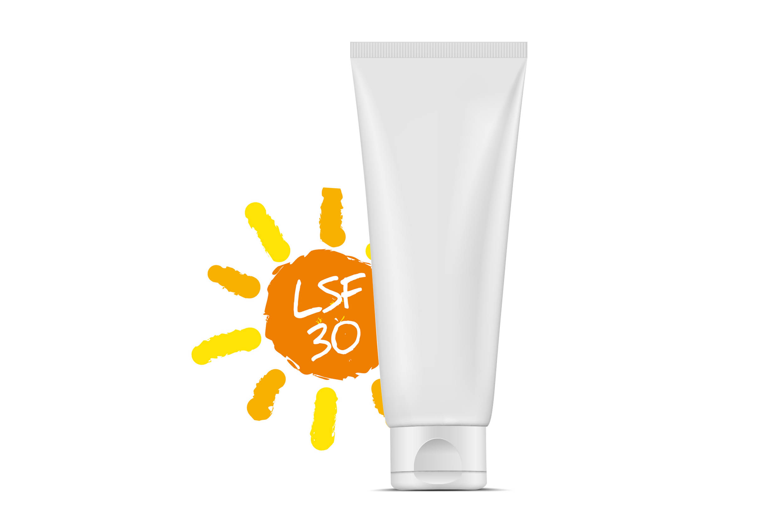 Zonnemelk SPF 30 wit 100ml bedrukken met logo