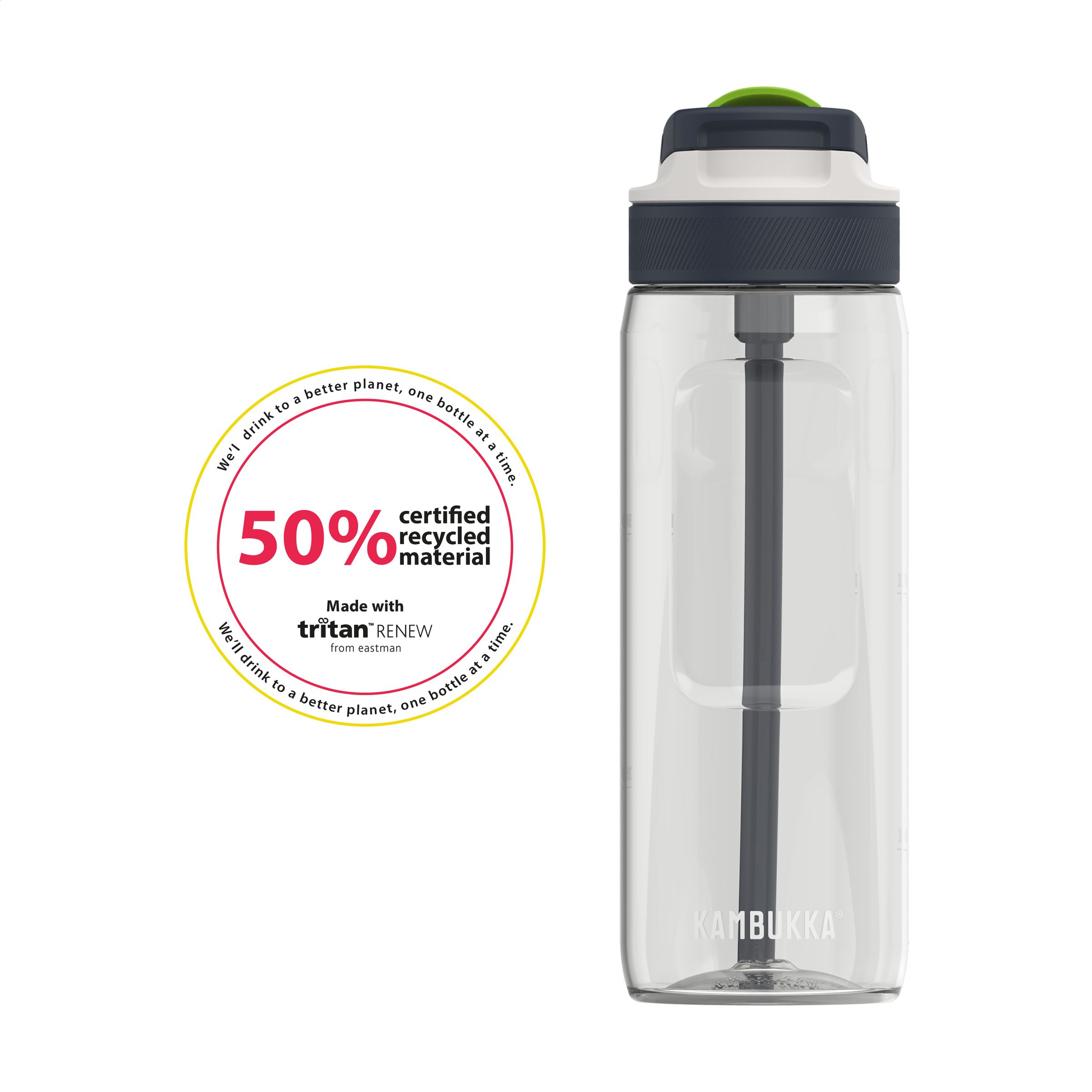 Kambukka® Lagoon waterfles (750 ml) bedrukken met logo