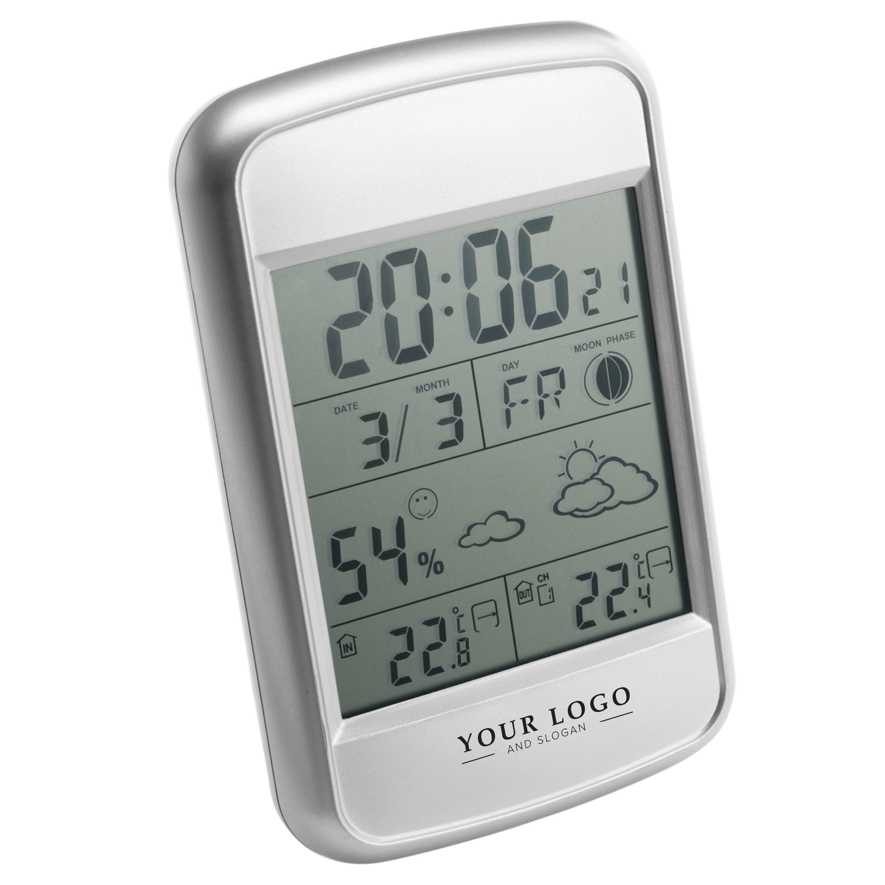 Outside weerstation bedrukken met logo