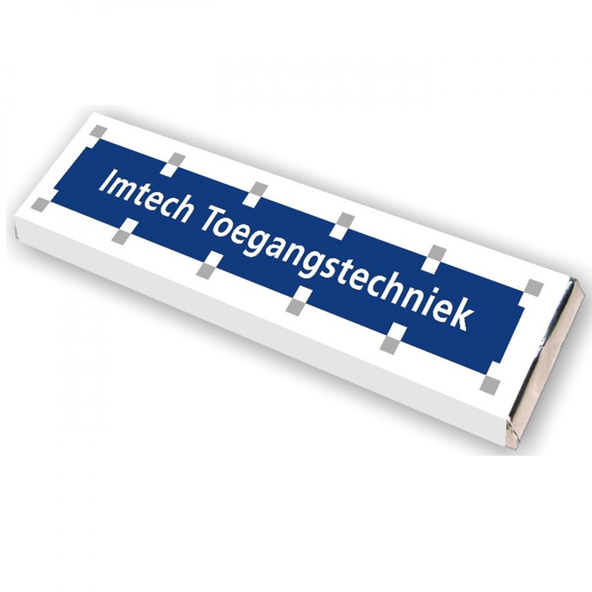 Reep met bedrukte wikkel (100 gram) bedrukken met logo