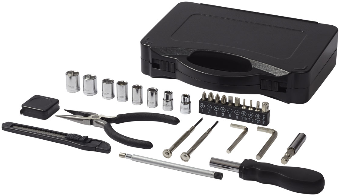 ConstruxKoffer 28-delige gereedschapskist bedrukken met logo