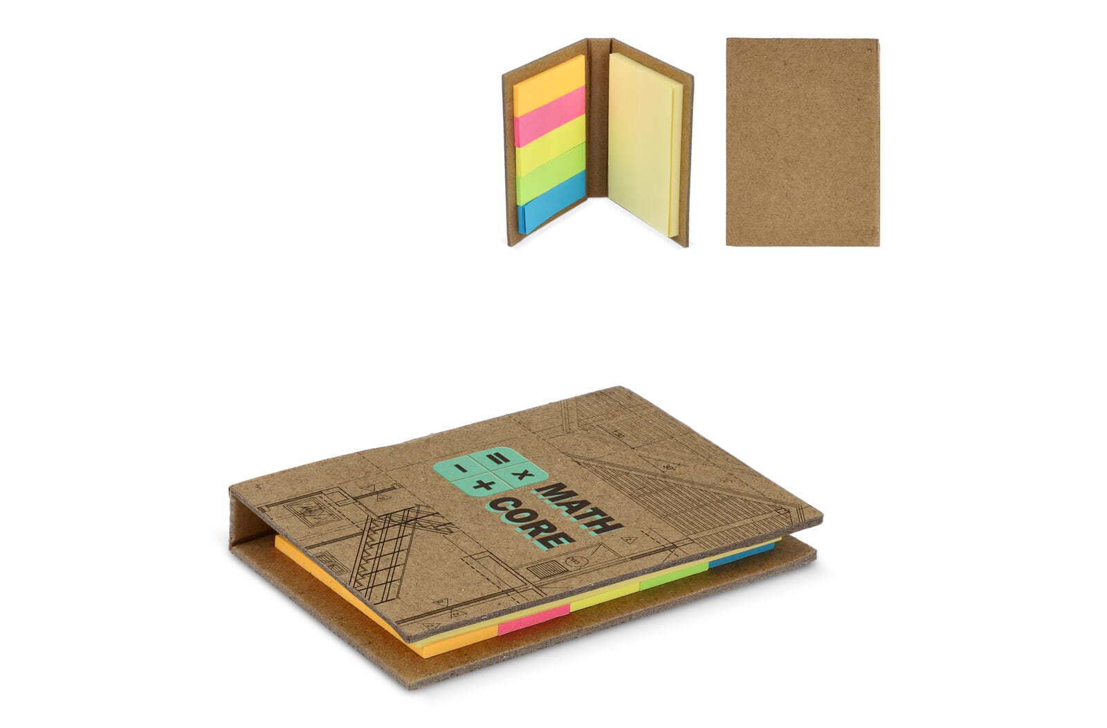 Sticky notes kraftpapier 2 bedrukken met logo