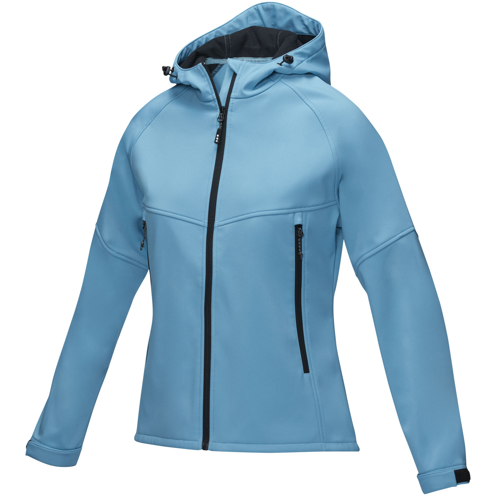 Coltan dames GRS-gerecycled softshell jack bedrukken met logo