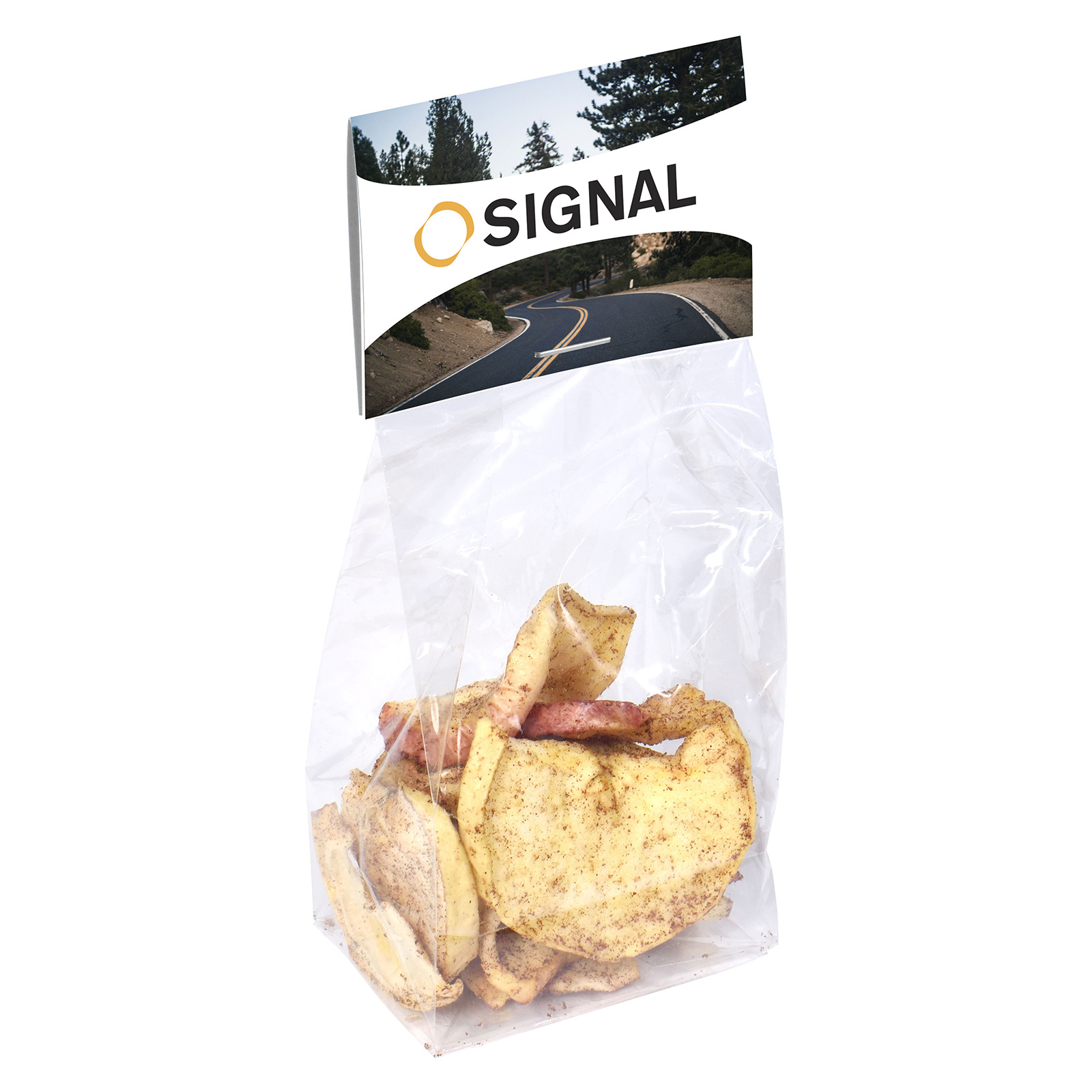 Appelchips bedrukken met logo