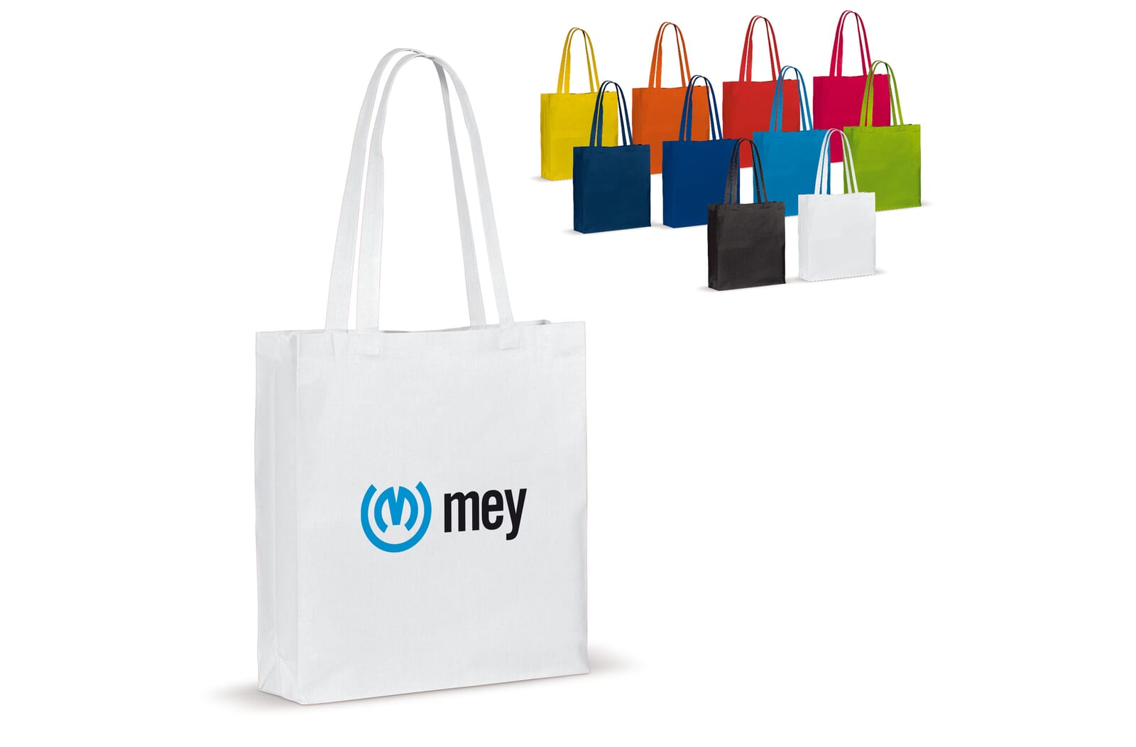 Schoudertas katoen OEKO-TEX® 140g/m² 38x10x42cm bedrukken met logo