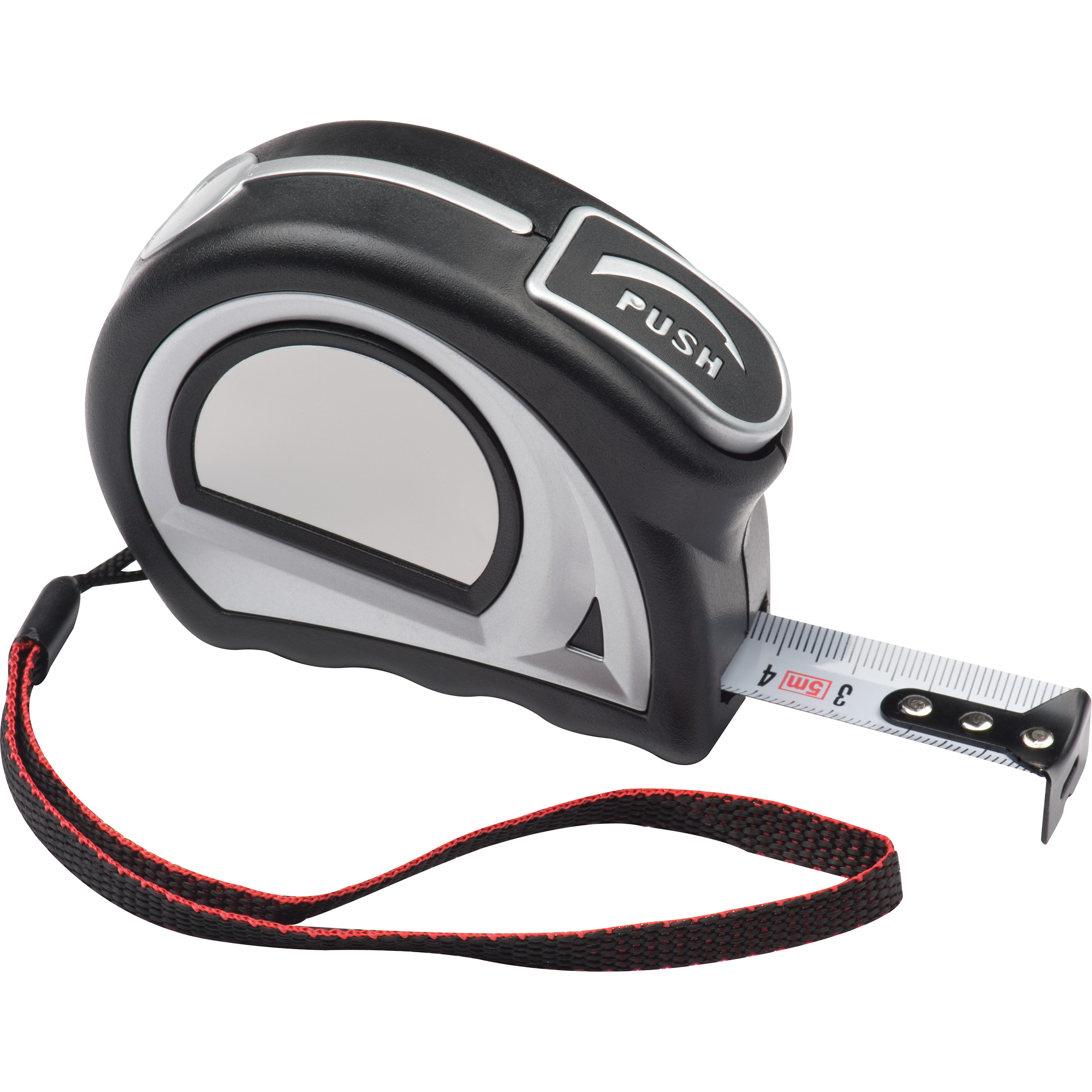 Quantum Robuuste rolbandmaat (3 m) bedrukken met logo