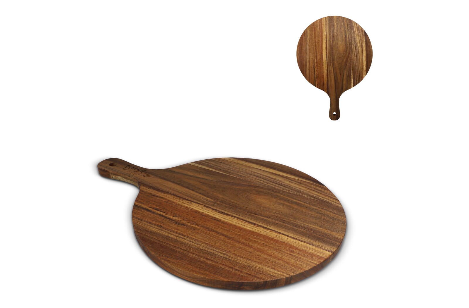 InSideOut Houten serveer plank rond, 31.5cm bedrukken met logo