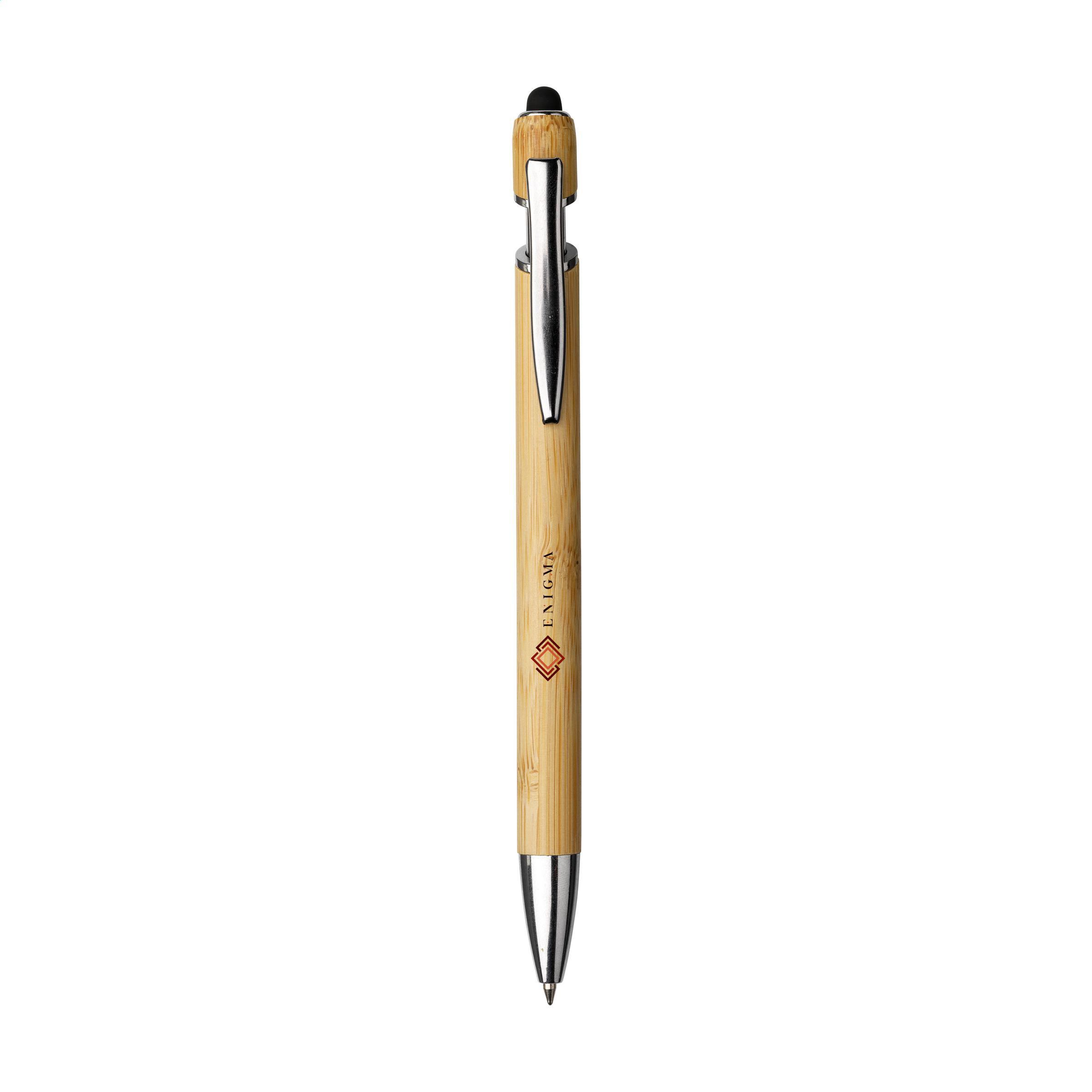 Luca Touch FSC-100% Bamboo stylus pen bedrukken met logo