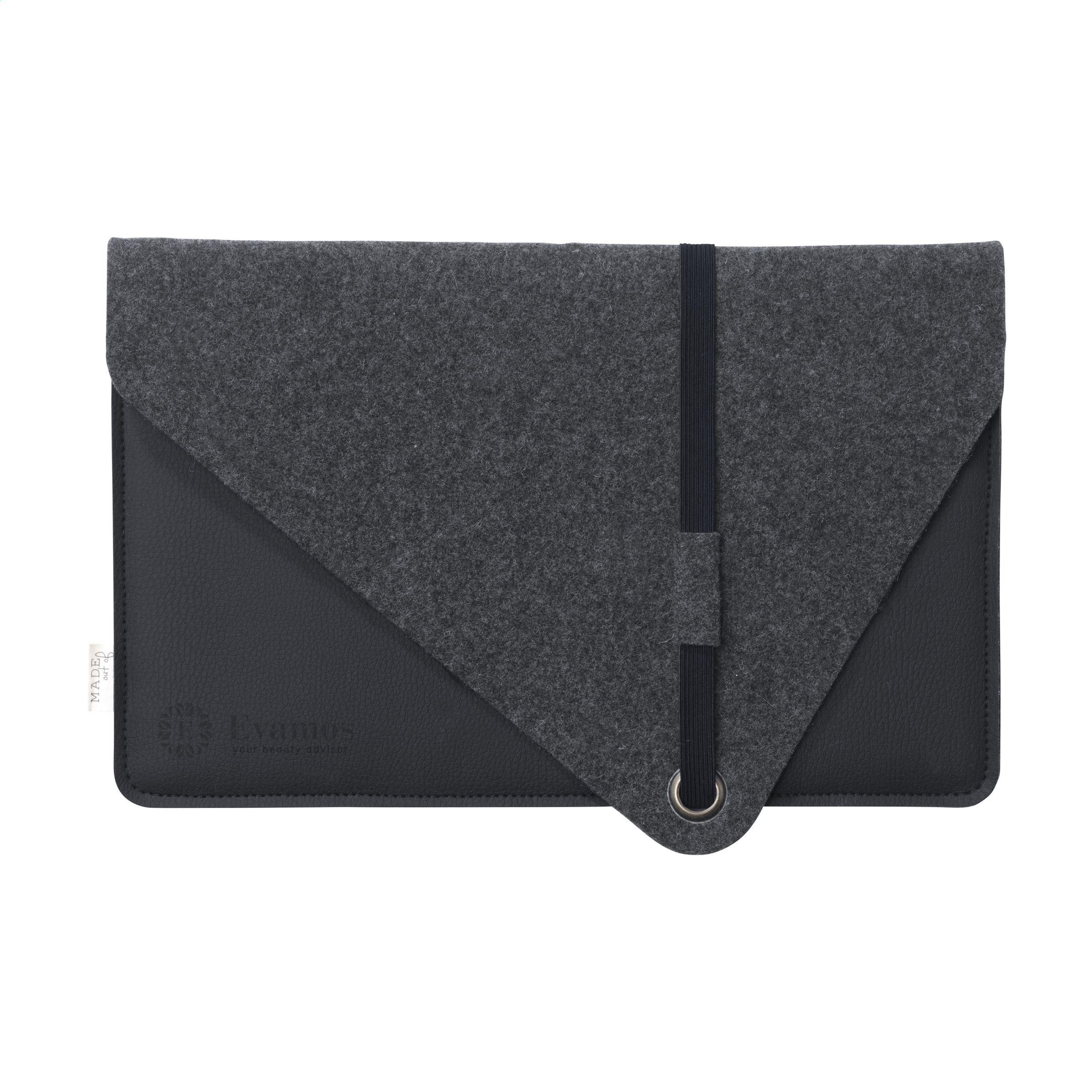 Recycled Felt & Apple Leather Laptop Sleeve 14" bedrukken met logo