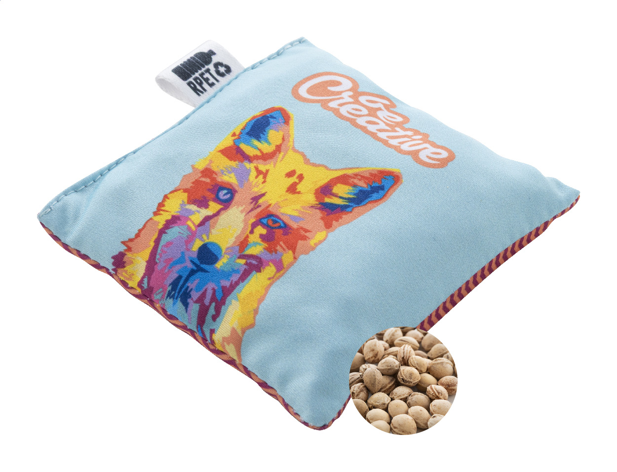 cherry seed kussen bedrukken met logo