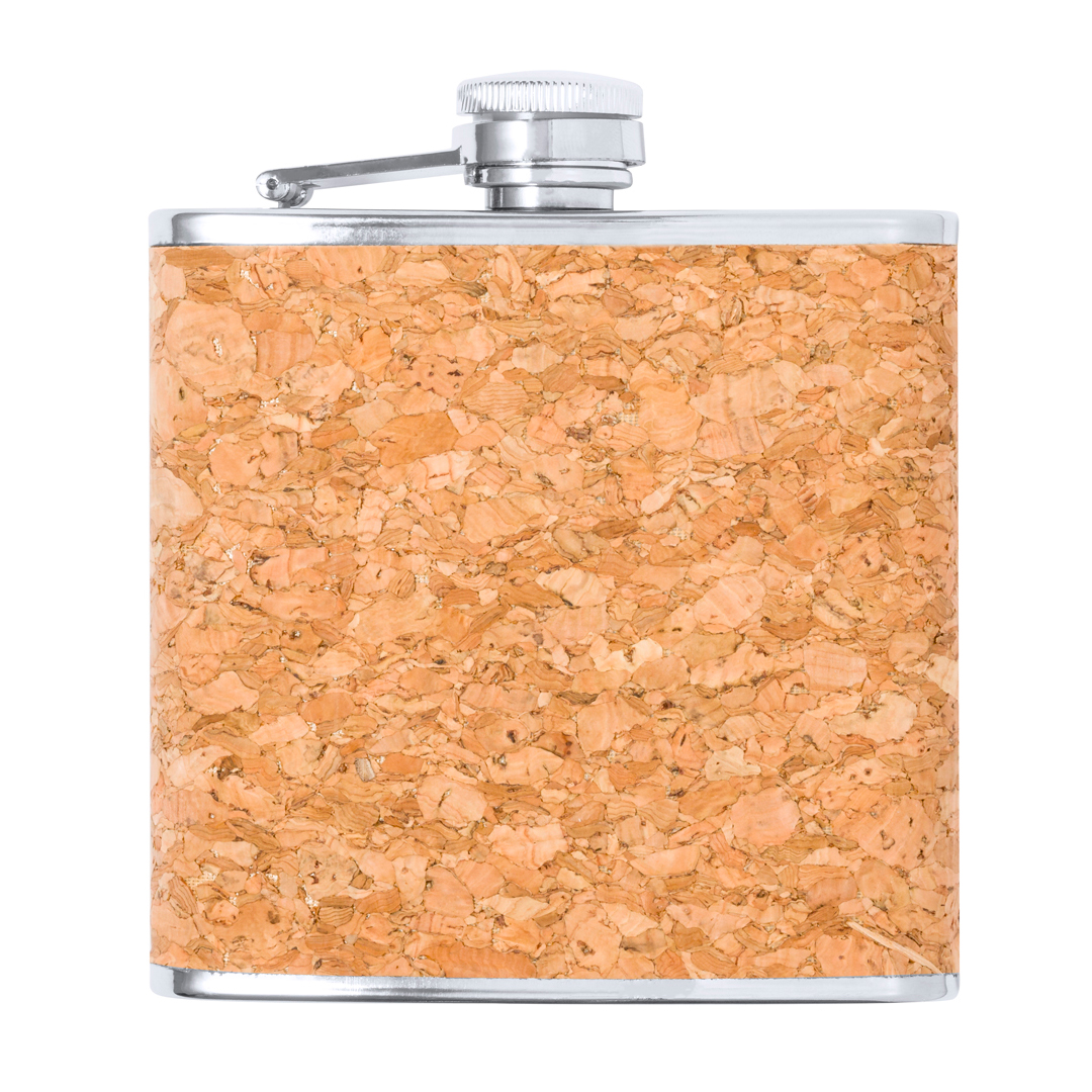 Cork heupfles (170 ml) bedrukken met logo