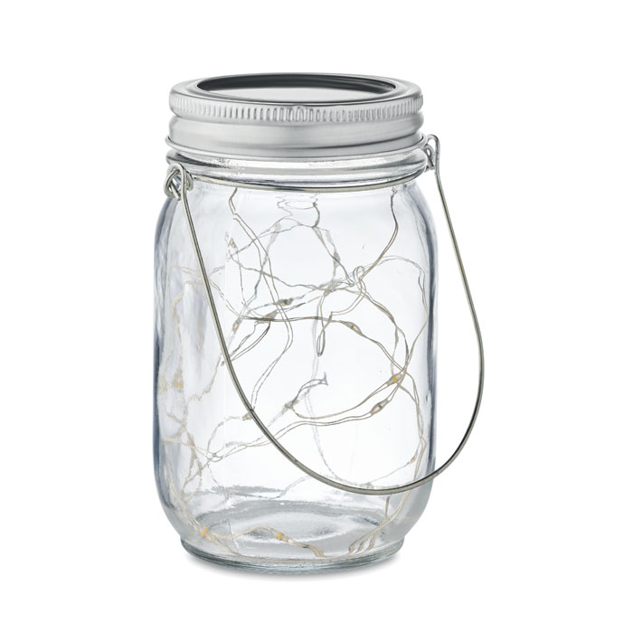 Peto Mason jar solar buitenlamp bedrukken met logo