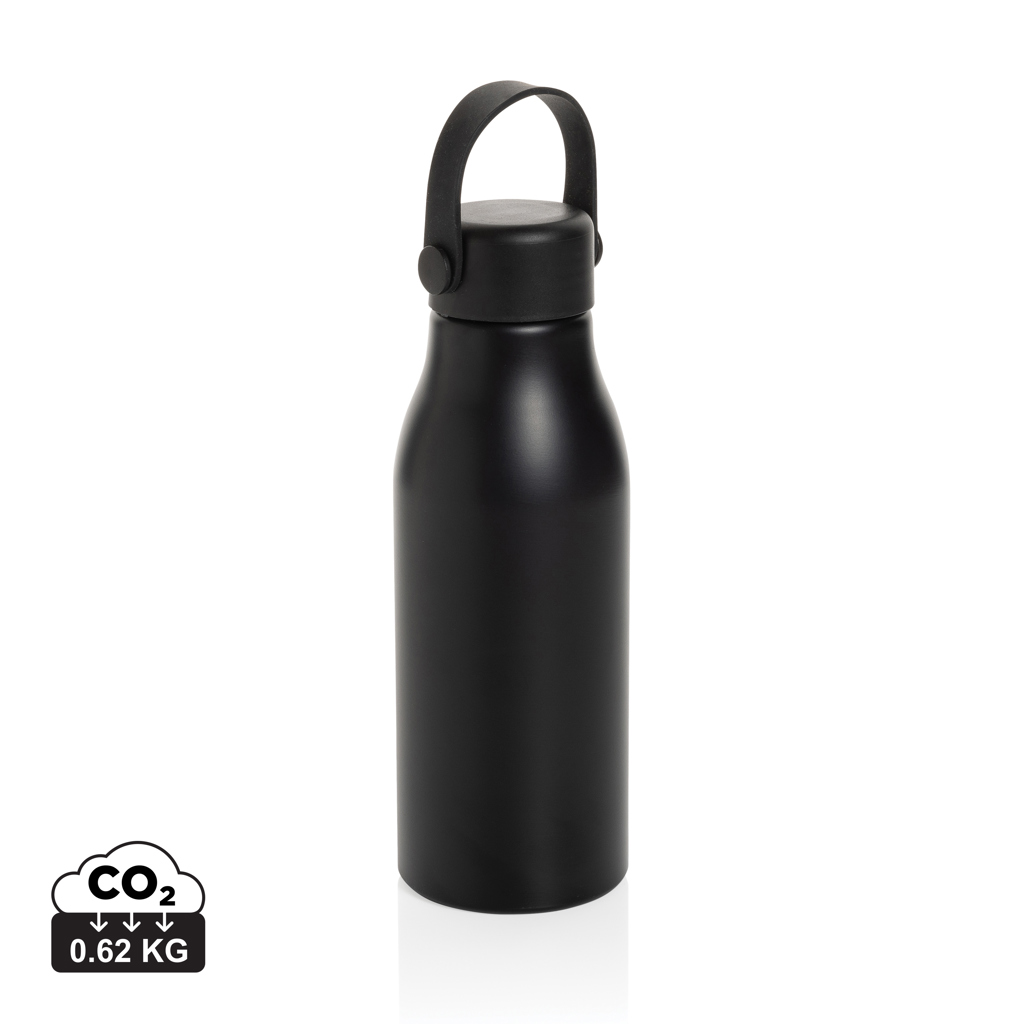 Pluto RCS gecertificeerd recycled aluminium waterfles 680ml bedrukken met logo