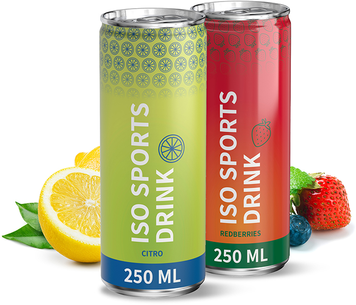 Energy Drink The Powerful bedrukken met logo