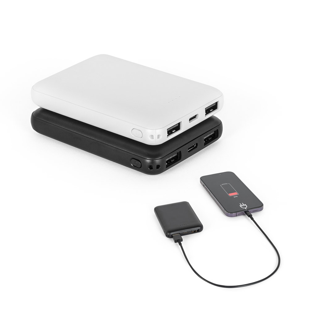 LEAKEY 5. Powerbank 5'000 mAh in 100% rABS bedrukken met logo