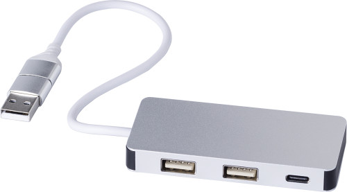 Aluminium USB hub Layton bedrukken met logo