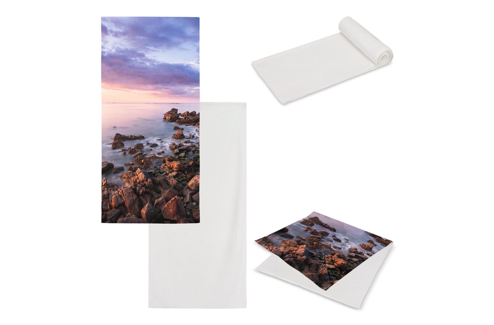 Dubbelzijdige handdoek sublimatie 100x180 cm 400g/m² bedrukken met logo