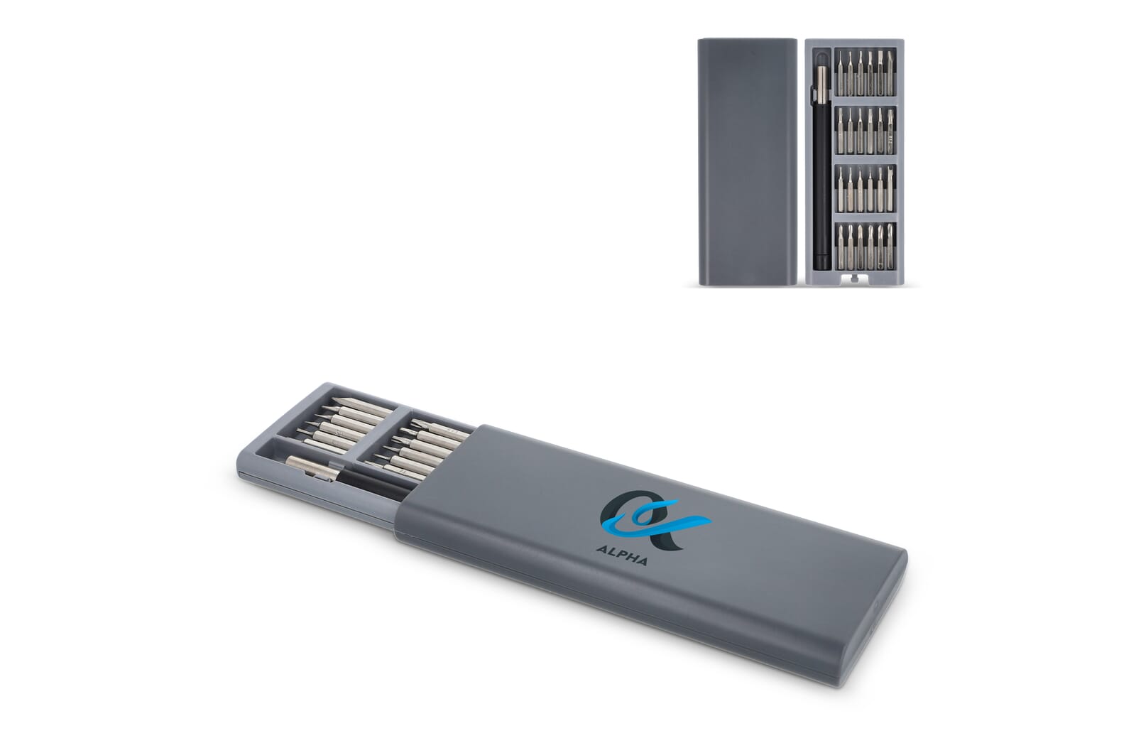 24-in-1 Precisie Schroevendraaierset met organizer bedrukken met logo
