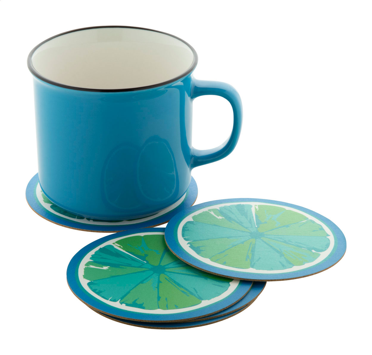 custom made papieren onderzetter, vierkant bedrukken met logo