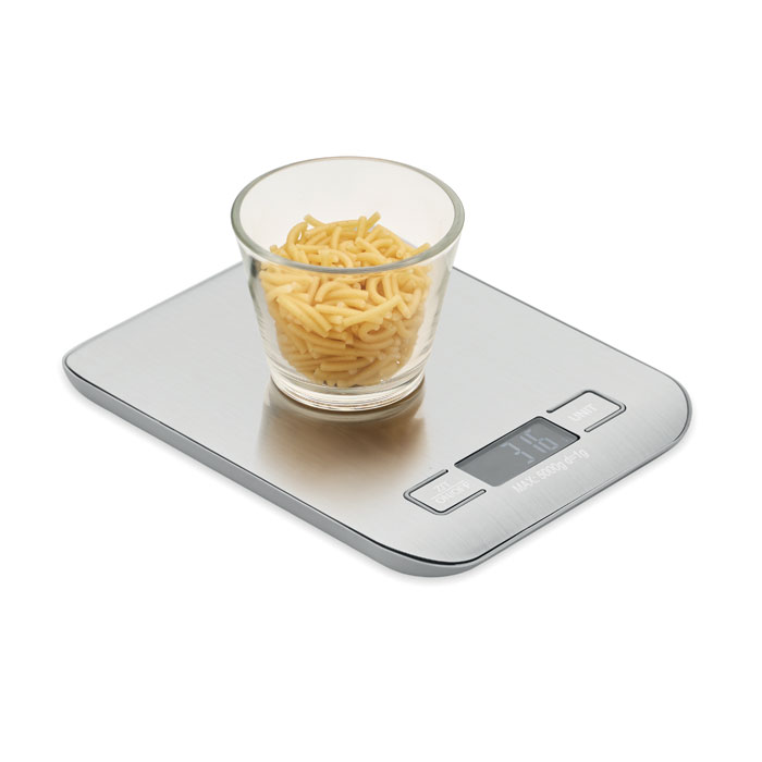 Digitale keukenweegschaal 5kg bedrukken met logo